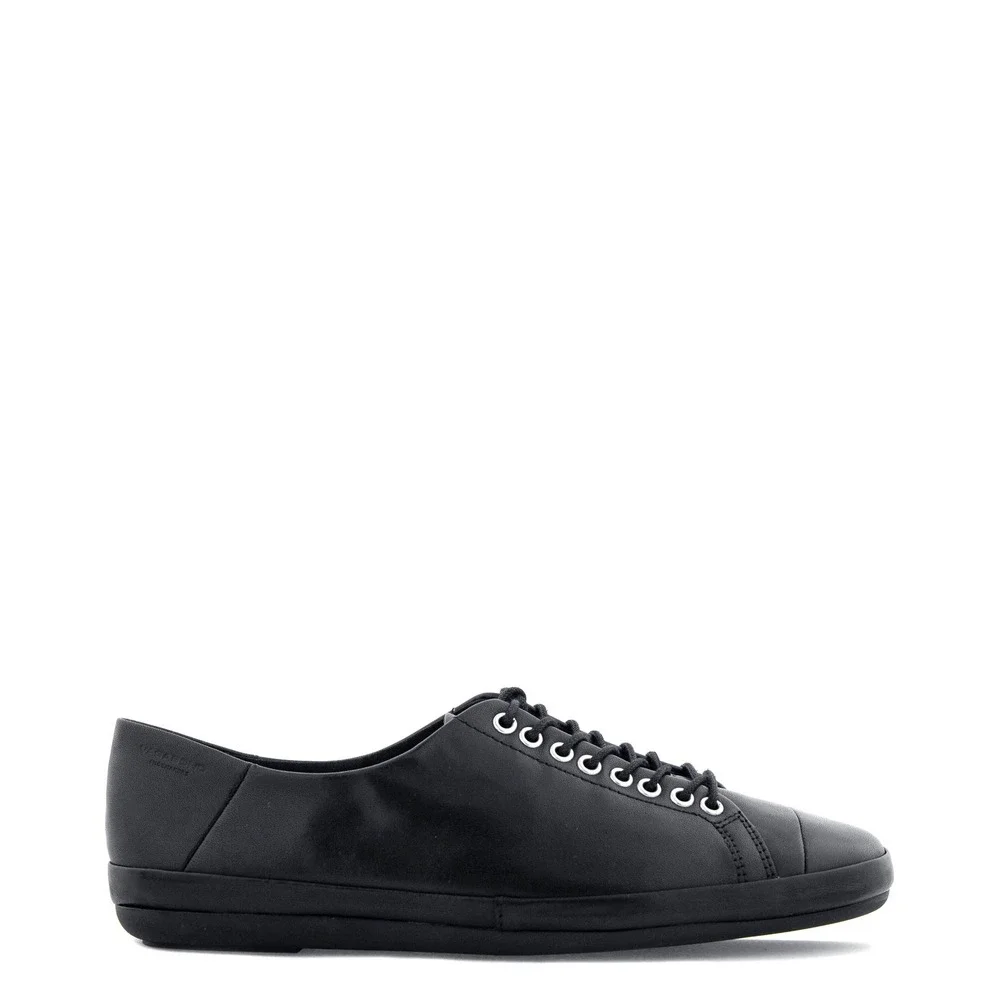 Vagabond Shoemakers Casey Black Leather Low Top Sneakers 4314-001-20 Womens 38‎